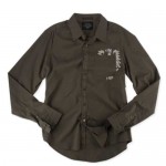 Zľavy - Oblečenie pánske, Fox košeľa Linear L/S košeľa, olivová