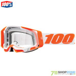 Moto oblečenie - Okuliare, 100% Racecraft 2 okuliare, biela oranžová