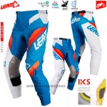 Moto oblečenie - Nohavice, Leatt motokrosové nohavice GPX 5.5 I.K.S, modro biela