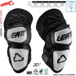 Chrániče - Kolenné, Leatt Enduro chrániče kolien, bielo čierna