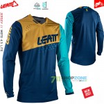 Moto oblečenie - Dresy, Leatt 4.5 Lite jersey blue/gold, modro zlatá