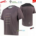 Cyklo oblečenie - Pánske, Leatt cyklistický dres MTB Trail 1.0, fialový melír