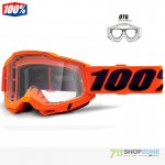 Moto oblečenie - Okuliare, 100% Accuri 2 OTG okuliare, oranžová