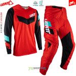 Moto oblečenie - Nohavice, Leatt moto Ride kit nohavice a dres 3.5 V23, červená