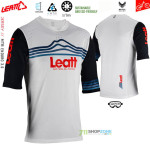 Cyklo oblečenie - Pánske, Leatt cyklistický dres MTB Enduro 3.0 V23, biela