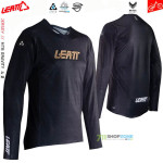 Cyklo oblečenie - Pánske, Leatt MTB 4.0 Gravity jersey black, čierna