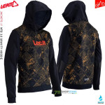 Cyklo oblečenie - Pánske, Leatt MTB 3.0 Gravity hoodie timber, čierno hnedá