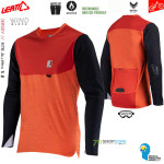 Cyklo oblečenie - Pánske, Leatt MTB 5.0 All-Mtn jersey glow, oranžová