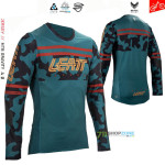 Cyklo oblečenie - Pánske, Leatt MTB Gravity 4.0 dres teal, zelená