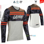Cyklo oblečenie - Pánske, Leatt MTB Gravity 4.0 dres cream, hnedá