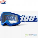 Moto oblečenie - Detské, 100% detské mx okuliare Strata 2 Junior, modra