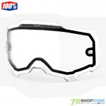 Moto oblečenie - Okuliare, 100% Armega dvojité ventilované sklo Dual, číra