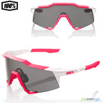 Oblečenie - Slnečné okuliare, 100% Speedcraft Puddy Pink White smoke lens
