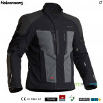 Moto oblečenie - Bundy, Halvarssons bunda Vansbro textile jacket, čierno šedá