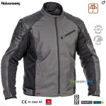 Moto oblečenie - Bundy, Halvarssons Solberg dark grey/black, šedo čierna