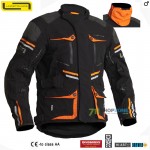 Moto oblečenie - Bundy, Lindstrands Sunne jacket black/orange, čierno oranžová