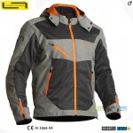Moto oblečenie - Bundy, Lindstrands bunda Rexbo jacket, šedá oranžová