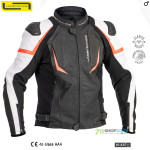 Moto oblečenie - Bundy, Lindstrands koženná bunda Sanden jacket, čierno biela