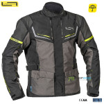 Moto oblečenie - Bundy, Lindstrands textile jacket Sylarna dark grey/black, šedo čierna