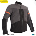 Moto oblečenie - Bundy, Lindstrands Rexbo V2 textilná bunda, grey black