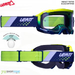 Moto oblečenie - Okuliare, Leatt okuliare Velocity 4.5 Iriz Neon Yellow Purple, neon žltá/tmavo modrá