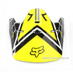 Moto oblečenie - Prilby, Fox V1 Rockstar visor black/yellow, čierno žltá
