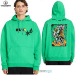 Oblečenie - Pánske, Volcom Bob Mollema 1 PO mikina, mint zelená