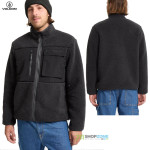Oblečenie - Pánske, Volcom Storm Stone Zip Sweatshirt zateplená mikina, asphalt black
