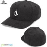 Volcom šiltovka Full Stone flexfit hat, charcoal heather