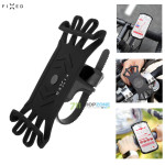 E-bike - Komponenty, Fixed Bikee univerzálny bicyklový silikónový držiak telefónu 4"/6.5", čierna