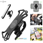 E-bike - Komponenty, Fixed Bikee2 antivibračný bicyklový silikónový držiak telefónu 4"/6.5", čierna