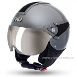 Moto oblečenie - Helmy, NAU Guardian Jet helmet, šedo čierna