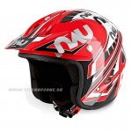 NAU Power Trial helmet, červeno čierna