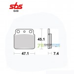 Technika - Brzdy/príslušenstvo, SBS Brzdové platničky 649SI KAW SUZ LT-Z ATV