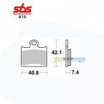 Technika - Brzdy/príslušenstvo, SBS Brzdové platničky 871RSI Husqvarna KTM 85SX TC