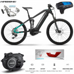 E-bike - Bicykle, Haibike AllMtn 1 i630Wh, antracit tyrkys