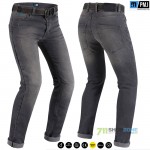 Moto oblečenie - Nohavice, PMJ moto jeans Caferacer Legend, šedá