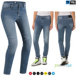 Moto oblečenie - Dámske, Pmj Skinny Lady pant blue, modrá
