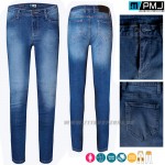 PMJ dámske moto jeansy Skinny, modrá