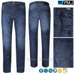 Moto oblečenie - Nohavice, PMJ moto jeans Rider NEW, modrá