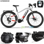 E-bike - Bicykle, Haibike Trekking 7 2022, bledo šedá/červená
